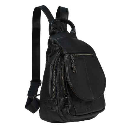 Женский кожаный рюкзак Mike Browen черный MB3192black – Фото 2