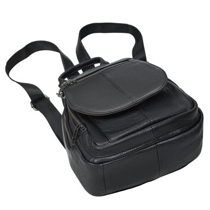 Женский кожаный рюкзак Mike Browen черный MB3192black – Фото 3
