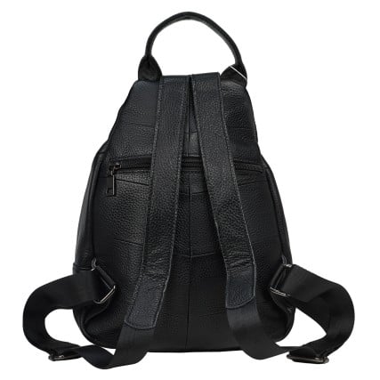 Женский кожаный рюкзак Mike Browen черный MB3192black – Фото 5