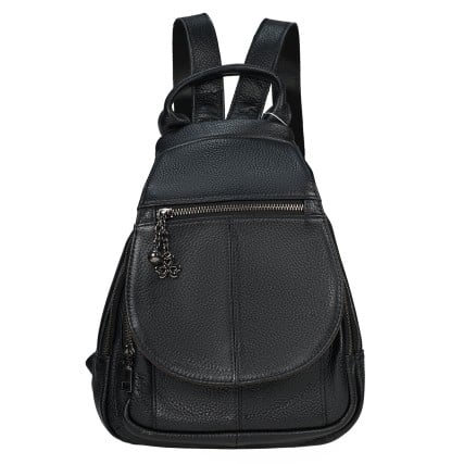 Женский кожаный рюкзак Mike Browen черный MB3192black – Фото 1