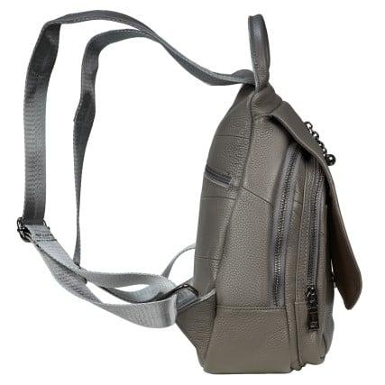 Женский кожаный рюкзак Mike Browen серый MB3191grey – Фото 3