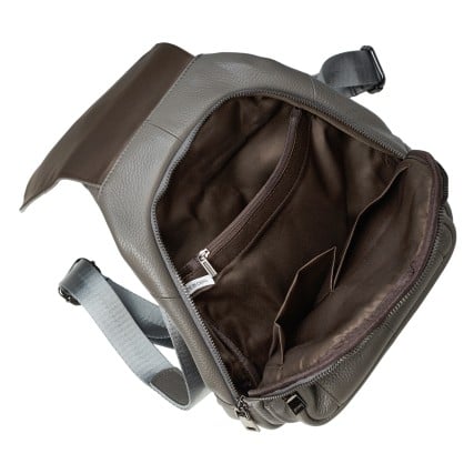 Женский кожаный рюкзак Mike Browen серый MB3191grey – Фото 6