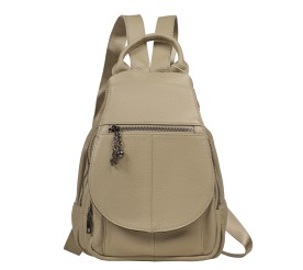Женский кожаный рюкзак Mike Browen светлый тауп MB3192ltaupe