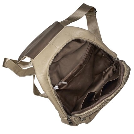 Женский кожаный рюкзак Mike Browen светлый тауп MB3192ltaupe – Фото 6