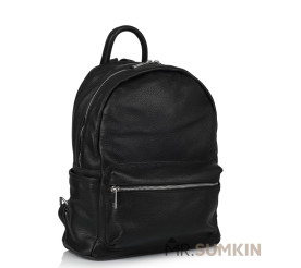 Женский кожаный рюкзак Virginia Conti (Италия) черный VC00459black