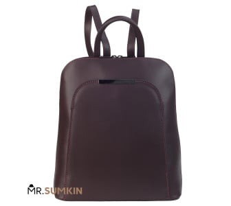 Женский кожаный рюкзак Virginia Conti бордовый VC01345bordo