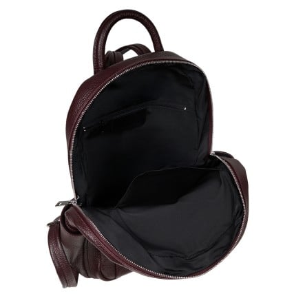 Женский кожаный рюкзак Virginia Conti бордовый VC02443bordo – Фото 6