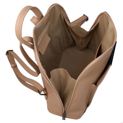 Женский кожаный рюкзак Virginia Conti светлый тауп VC01345ltaupe – Фото 6