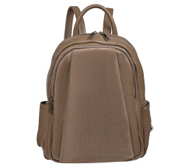 Женский кожаный рюкзак Virginia Conti темный тауп VC04041dtaupe