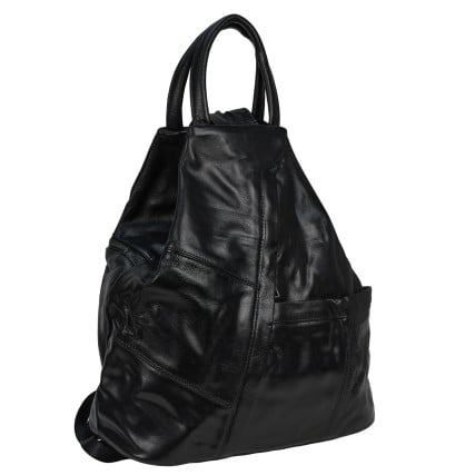 Женский кожаный рюкзак-сумка Mike Browen черный MB7733black – Фото 2