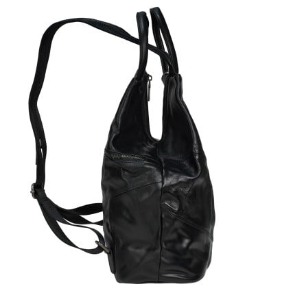 Женский кожаный рюкзак-сумка Mike Browen черный MB7733black – Фото 3