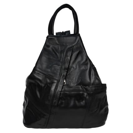 Женский кожаный рюкзак-сумка Mike Browen черный MB7733black – Фото 1