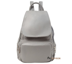 Женский кожаный серый рюкзак Virginia Conti (Италия) VC03150grey