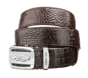 Мужской ремень CROCODILE LEATHER из кожи крокодила